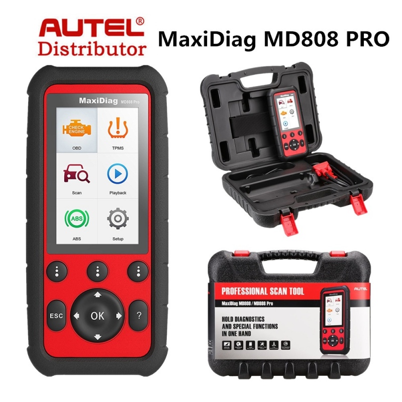Autel MaxiDiag MD808 PRO Escáner Profesional para Diagnóstico Automotriz